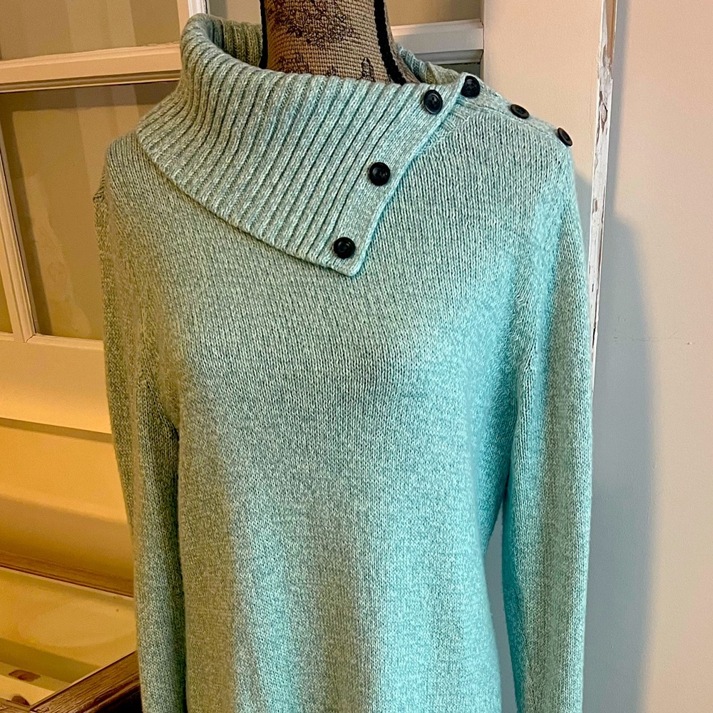 Talbots seafoam sweater dress. Size large.